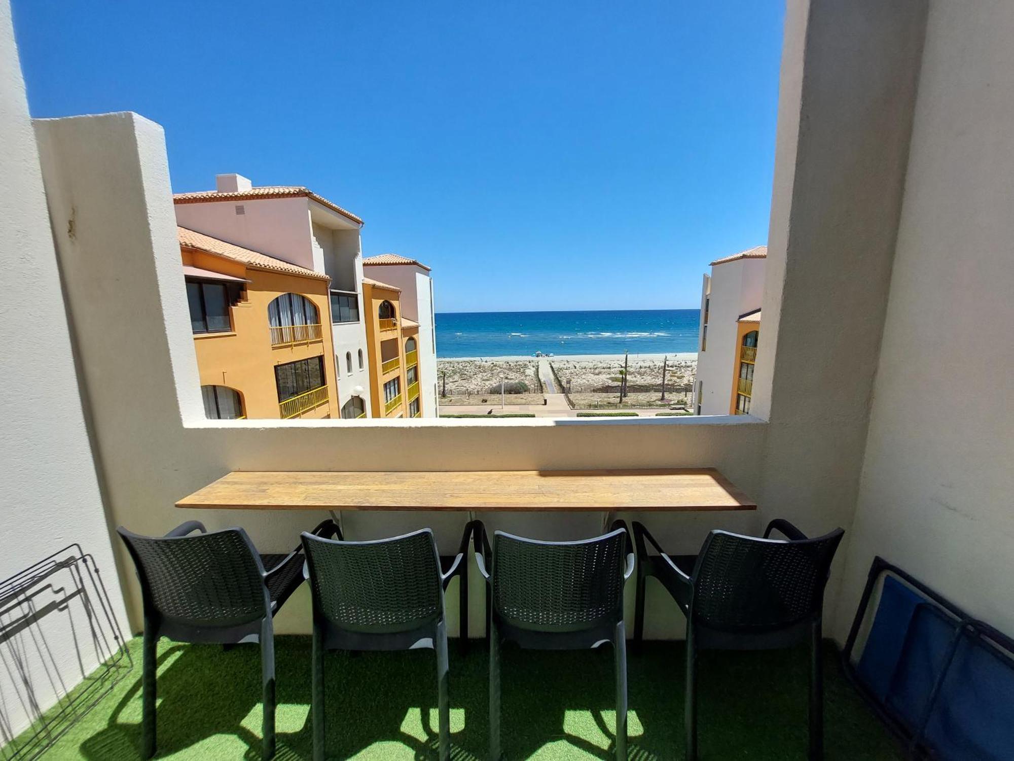 Appart Mezzanine Vue Mer Et Plage, Parking Wifi Tv Le Barcarès Dış mekan fotoğraf