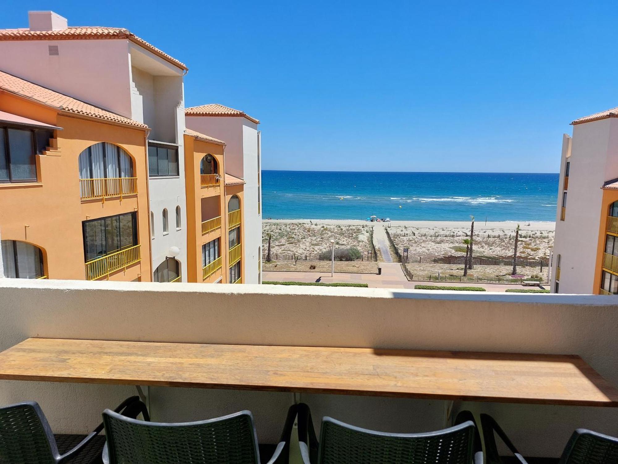 Appart Mezzanine Vue Mer Et Plage, Parking Wifi Tv Le Barcarès Dış mekan fotoğraf